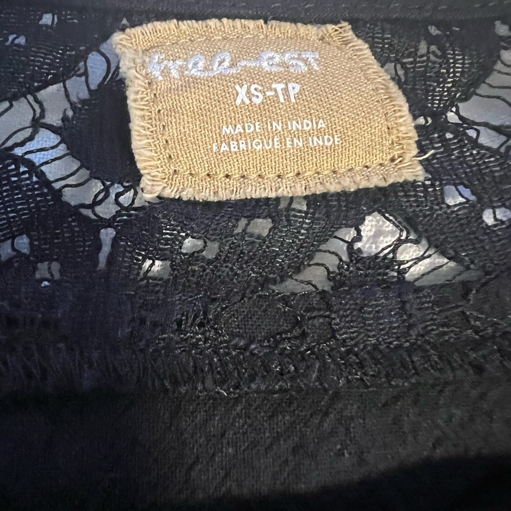 Free People Seas The Day Top in Black Size XS/S NWT - Picture 8 of 9